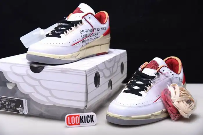 Kicked Out Shoe Store Jordan 2 Retro Low SP Off-White White Red DJ4375-106 0126