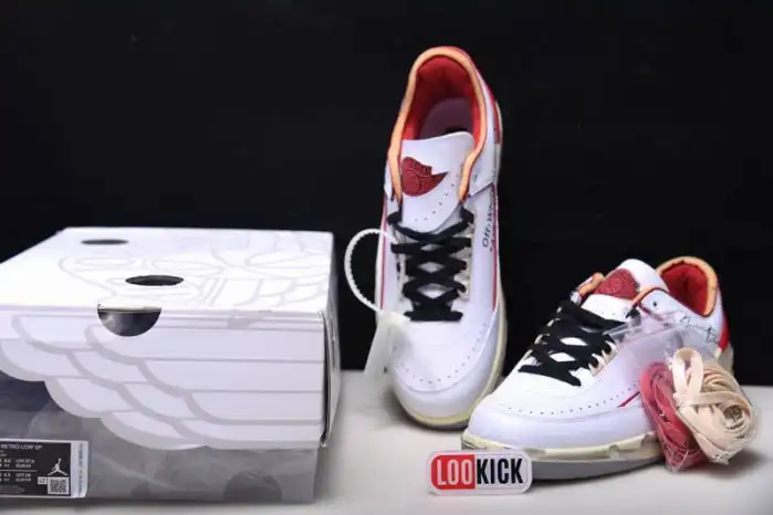 Kicked Out Shoe Store Jordan 2 Retro Low SP Off-White White Red DJ4375-106 0126