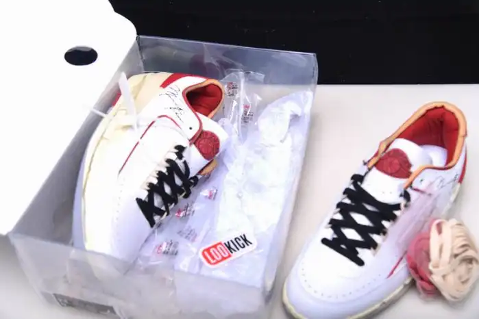 Kicked Out Shoe Store Jordan 2 Retro Low SP Off-White White Red DJ4375-106 0126