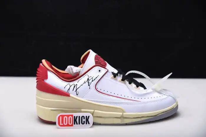 Kicked Out Shoe Store Jordan 2 Retro Low SP Off-White White Red DJ4375-106 0126