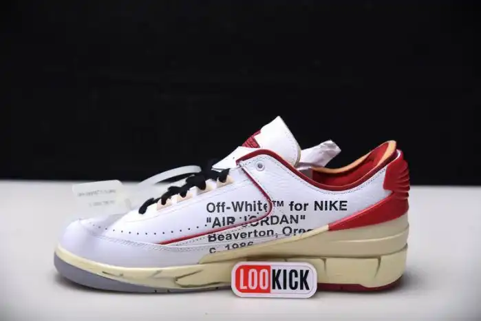 Kicked Out Shoe Store Jordan 2 Retro Low SP Off-White White Red DJ4375-106 0126