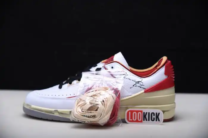 Kicked Out Shoe Store Jordan 2 Retro Low SP Off-White White Red DJ4375-106 0126