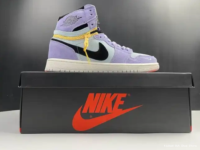 Kick Theory Jordan 1 Switch High Pulse CW6576-500 Purple 0221