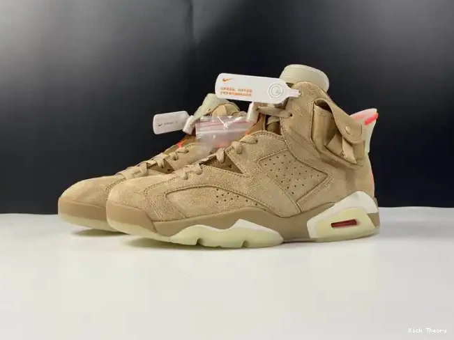 Kicked Out Shoe Store Scott Travis Air British Retro Jordan 6 DH0690-200 Khaki 0207