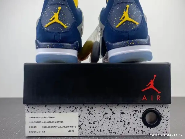 Kick Theory Michigan Jordan 4 AJ4-1036660 Air Retro (PE) 0220