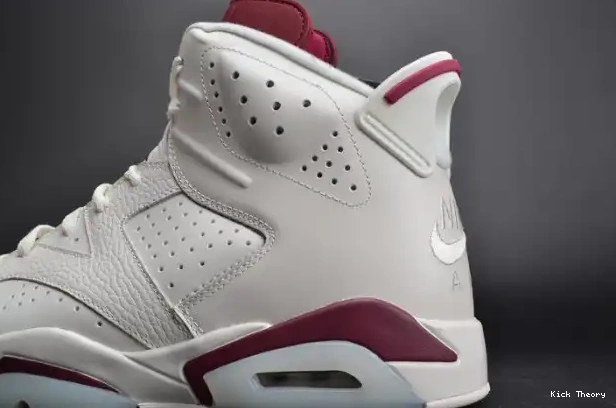 Kicked Out Shoe Store Air Jordan 6 Maroon white 384664-116 Retro 0210