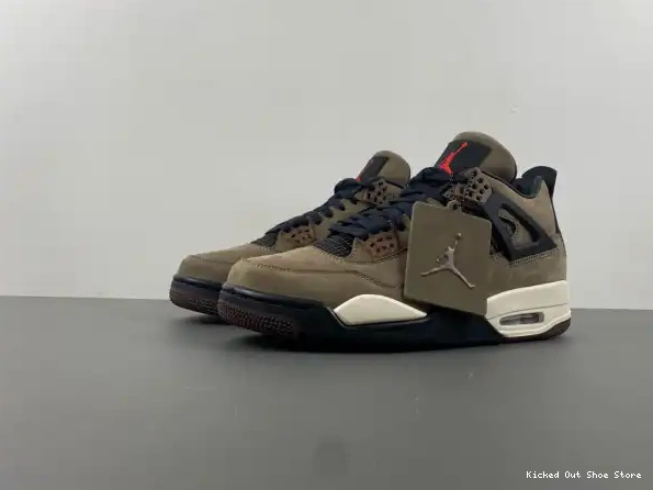 Kicked Out Shoe Store Air 4 Retro Scott Jordan TS Brown Travis x AJ4-882335 0220