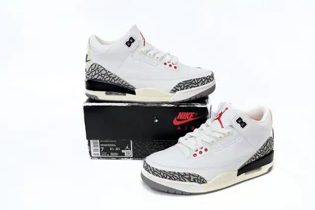 Kicked Out Shoe Store Retro DN3707-100 Cement Jordan 3 Reimagined White 0221