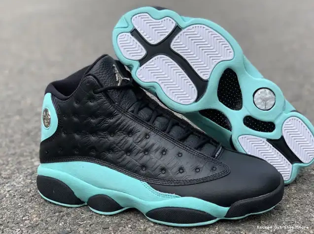 Kicked Out Shoe Store Retro Green Black 414571-030 Jordan 13 Air Island 0216