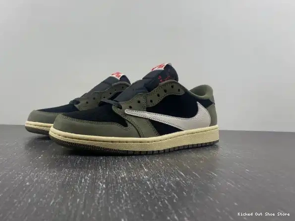 Kick Theory DM7866-002 SCOTT TRAVIS X 'BLACK OG 1 OLIVE' SP AIR LOW JORDAN 0227