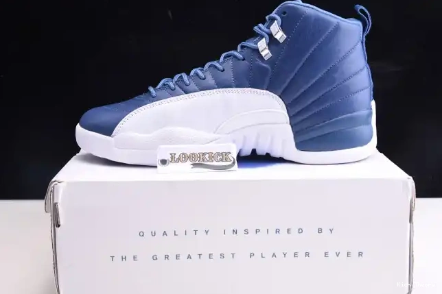 Kick Theory Air 12 Jordan Blue Retro Stone 130690-404 0221