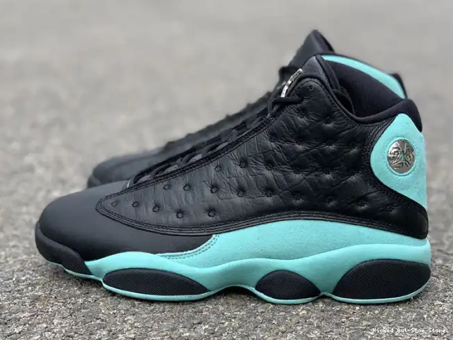 Kicked Out Shoe Store Retro Green Black 414571-030 Jordan 13 Air Island 0216