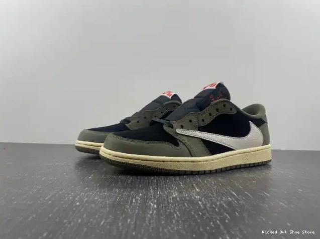 Kick Theory SCOTT TRAVIS DM7866-002 AIR JORDAN SP LOW OLIVE' 'BLACK X OG 1 0218