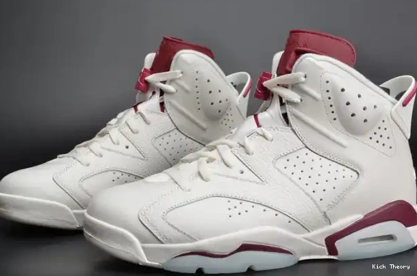 Kicked Out Shoe Store Air Jordan 6 Maroon white 384664-116 Retro 0210