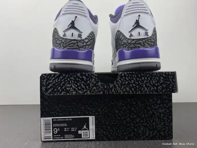 Kick Theory Jordan 3 CT8532-105 Retro Air 'Dark Iris' 0222