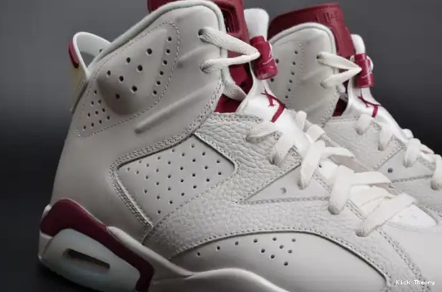 Kicked Out Shoe Store Air Jordan 6 Maroon white 384664-116 Retro 0210