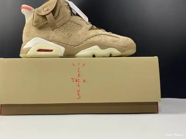 Kicked Out Shoe Store Scott Travis Air British Retro Jordan 6 DH0690-200 Khaki 0207