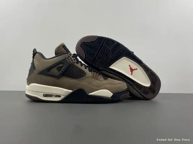 Kicked Out Shoe Store Air 4 Retro Scott Jordan TS Brown Travis x AJ4-882335 0220