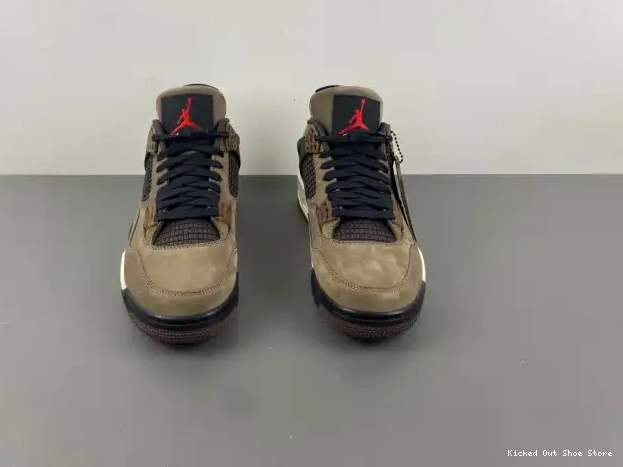 Kicked Out Shoe Store Air 4 Retro Scott Jordan TS Brown Travis x AJ4-882335 0220