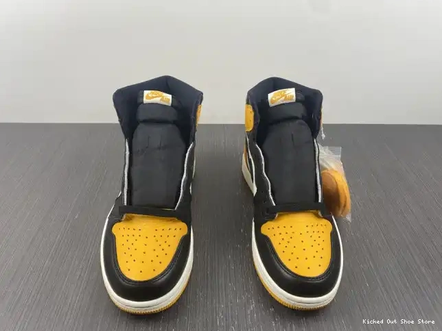 Kicked Out Shoe Store High OG 555088-711 1 Toe Yellow Air Jordan 0221