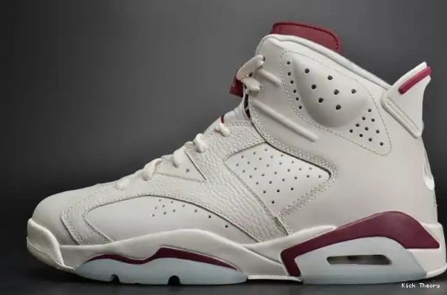 Kicked Out Shoe Store Air Jordan 6 Maroon white 384664-116 Retro 0210