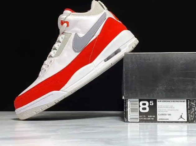 Kicked Out Shoe Store Jordan 3 Air CJ0939-100 Retro Tinker Red White University 0207