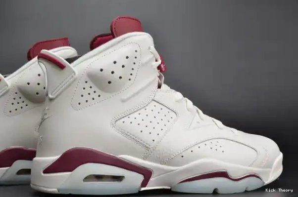 Kicked Out Shoe Store Air Jordan 6 Maroon white 384664-116 Retro 0210