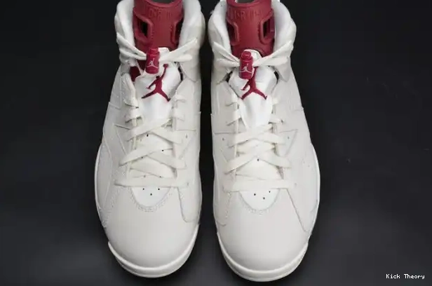 Kicked Out Shoe Store Air Jordan 6 Maroon white 384664-116 Retro 0210