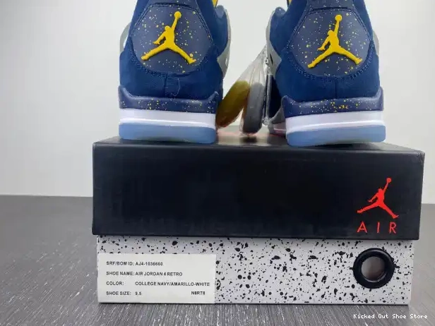 Kick Theory Michigan Jordan 4 AJ4-1036660 Air Retro (PE) 0220