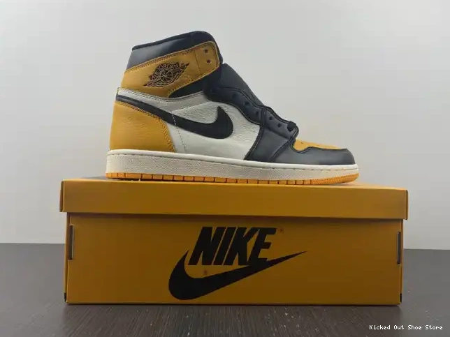 Kicked Out Shoe Store High OG 555088-711 1 Toe Yellow Air Jordan 0221