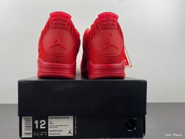 Kicked Out Shoe Store Red Jordan AQ3559-600 Flyknit 4 Retro 0226