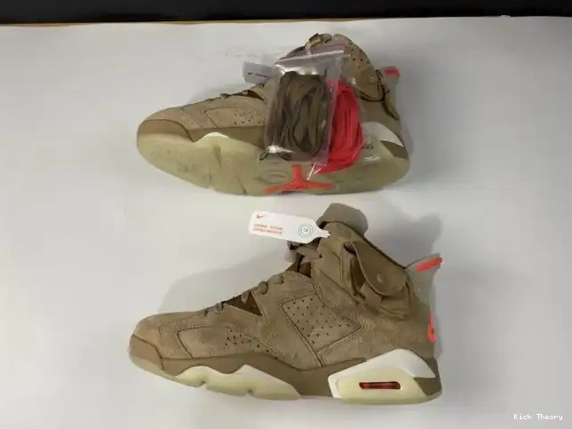 Kicked Out Shoe Store Scott Travis Air British Retro Jordan 6 DH0690-200 Khaki 0207