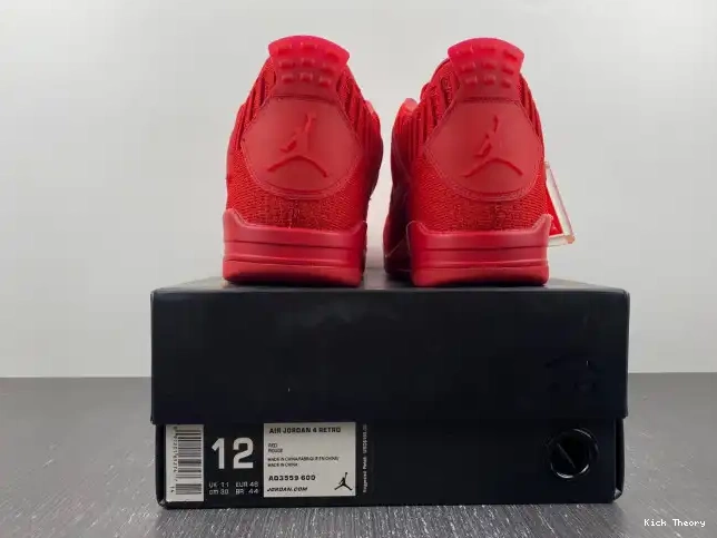 Kicked Out Shoe Store Red Jordan AQ3559-600 Flyknit 4 Retro 0226