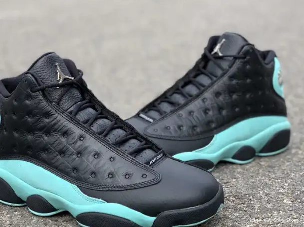 Kicked Out Shoe Store Retro Green Black 414571-030 Jordan 13 Air Island 0216