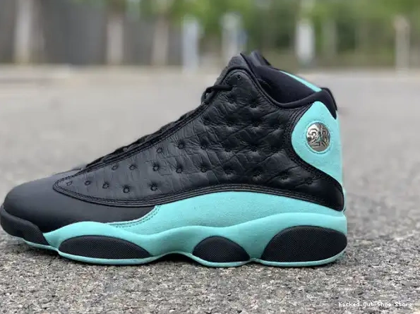 Kicked Out Shoe Store Retro Green Black 414571-030 Jordan 13 Air Island 0216