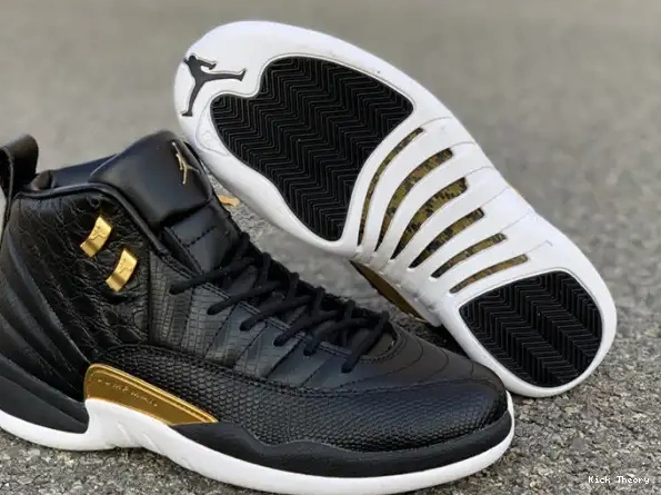 Kicked Out Shoe Store Retro Black Air 12 Metallic AO6068-007 Gold-White 'Reptile' Jordan 0210