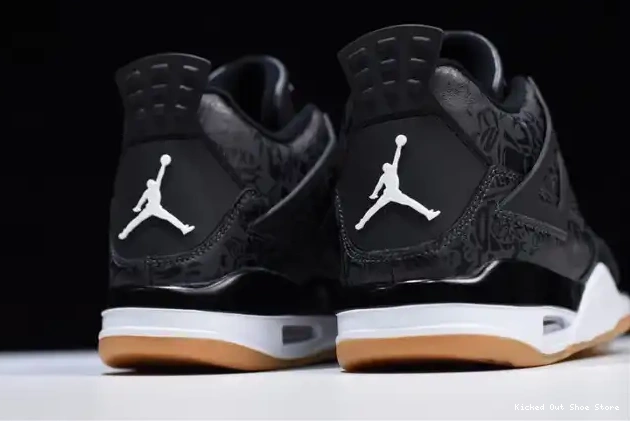 Kick Theory Jordan 4 Laser CI1184-001 Air Black Retro 0216