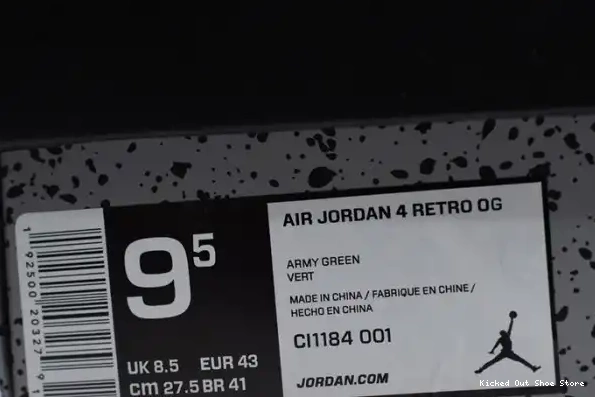 Kick Theory Jordan 4 Laser CI1184-001 Air Black Retro 0216